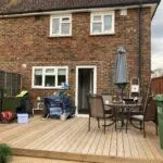 Rear elevation before